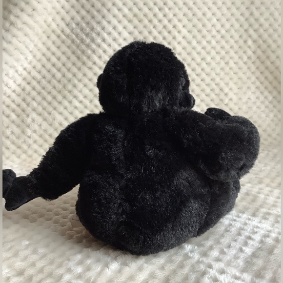 Soft Plush Black Gorilla holding Red Heart Pillow Valentines Stuffed Animal Toy - Picture 5 of 13